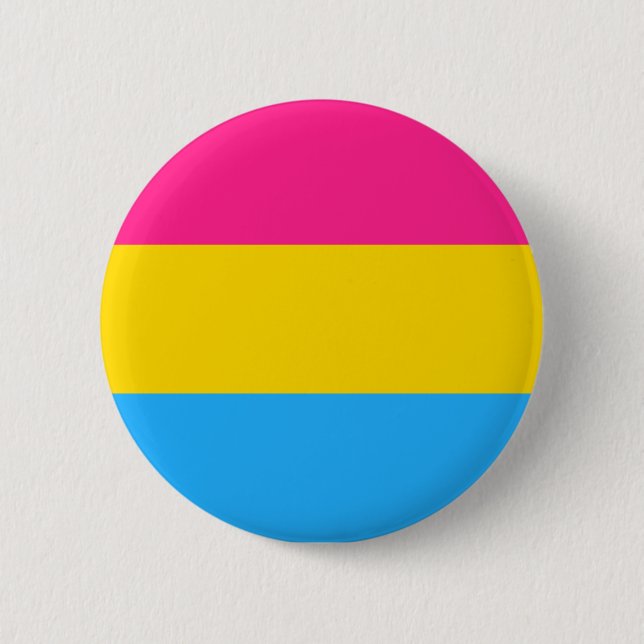 Bóton Redondo 5.08cm Botão Pansexual da bandeira do orgulho (Frente)