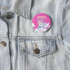 Bóton Redondo 5.08cm Botão para uma festa de aniversário mágica.