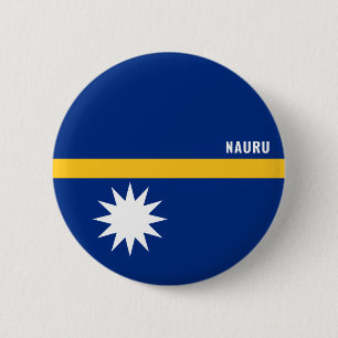 Bóton Redondo 5.08cm Botão Patriótico Encantador de Sinalizador Nauru