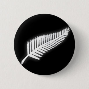 Bóton Redondo 5.08cm Botão Patriótico Nacional do Emblema da NZ Silver