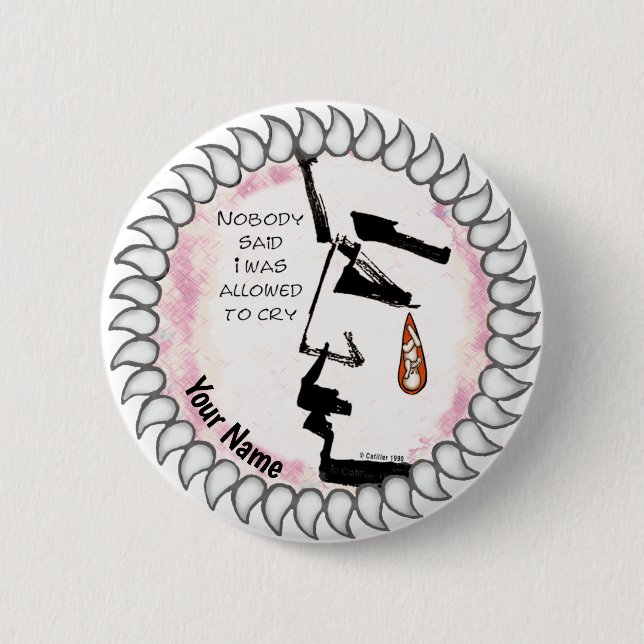 Bóton Redondo 5.08cm Botão Perda de Bebê (Frente)