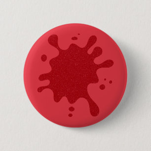 Bóton Redondo 5.08cm Botão Personalizado de Ênfase Vermelho-Tomate