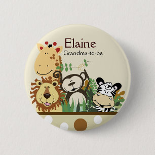 Bóton Redondo 5.08cm Botão personalizado NOME DE ETIQUETA da SELVA do