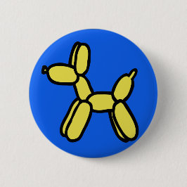 Bóton Redondo 5.08cm Botão Pin-on Cachorro Balão