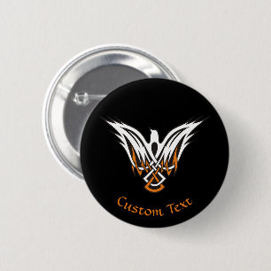 Bóton Redondo 5.08cm Botão Pinback Celtic Bird