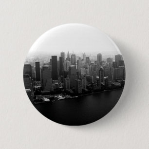 Bóton Redondo 5.08cm Botão Pinback do Skyline de Nova York