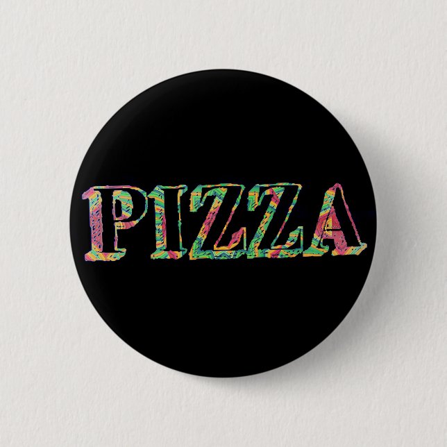 Bóton Redondo 5.08cm Botão Pizza (Frente)