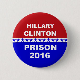 Bóton Redondo 5.08cm Botão popular de Hillary da prisão 2016 de Hilla