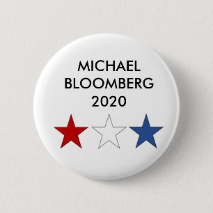 Bóton Redondo 5.08cm Botão presidencial de Michael Bloomberg 2020