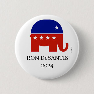 Bóton Redondo 5.08cm Botão Presidencial Ron DeSantis Republican 2024