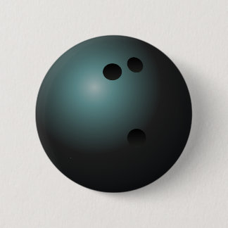 Bóton Redondo 5.08cm Botão preto da bola de boliche