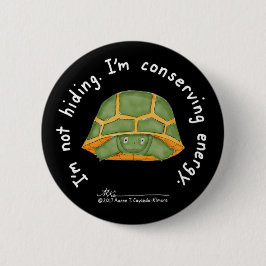 Bóton Redondo 5.08cm Botão preto de conservação da energia