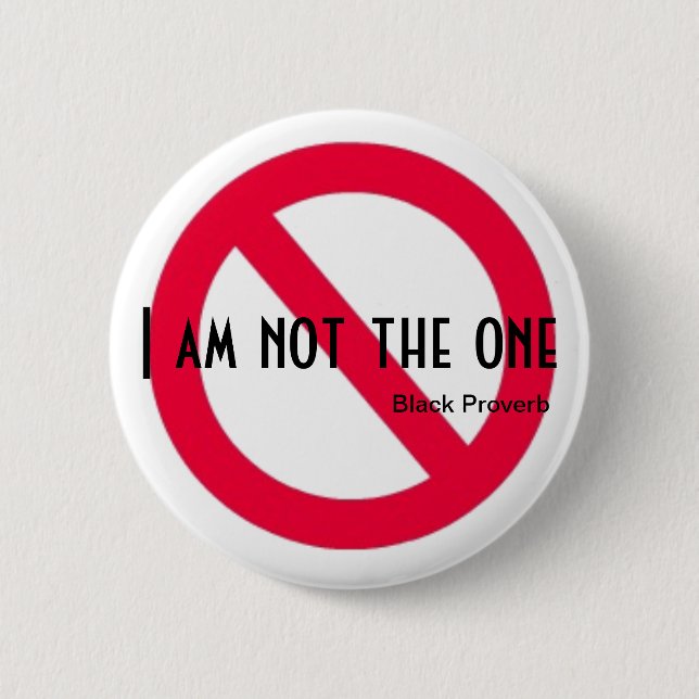 Bóton Redondo 5.08cm Botão preto do provérbio (Frente)