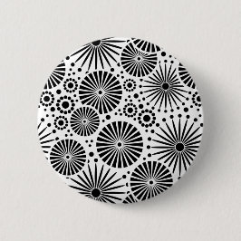 Bóton Redondo 5.08cm Botão preto-e-branco bonito