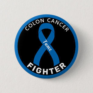 Bóton Redondo 5.08cm Botão Preto Fita de Fenda do Cancer Colon