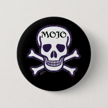 botão preto Mojo Skull