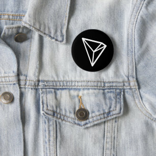 Bóton Redondo 5.08cm Botão preto padrão de Tron TRX