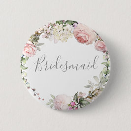 Bóton Redondo 5.08cm Botão primavera Floral Bridesmaid