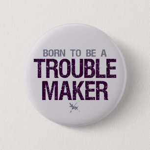 Bóton Redondo 5.08cm Botão Problema do Criador