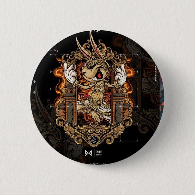 Bóton Redondo 5.08cm Botão Quaisquer símbolos, ícones ou elementos (Frente)