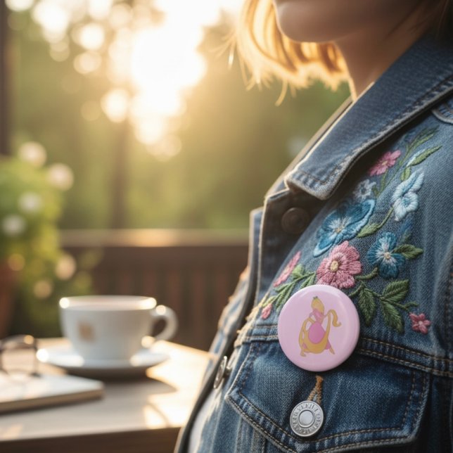 Bóton Redondo 5.08cm Botão Rapunzel (Criador carregado)