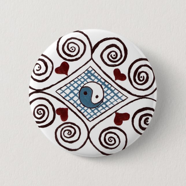 Bóton Redondo 5.08cm Botão redondo (Frente)