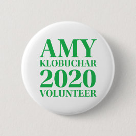 Bóton Redondo 5.08cm Botão redondo Amy Klobuchar Volunteer de 2 polegad