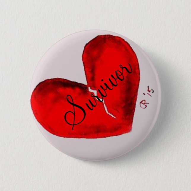 Bóton Redondo 5.08cm Botão redondo do sobrevivente do metal (Frente)