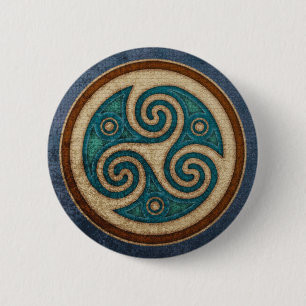 Bóton Redondo 5.08cm Botão redondo escuro de Triskele
