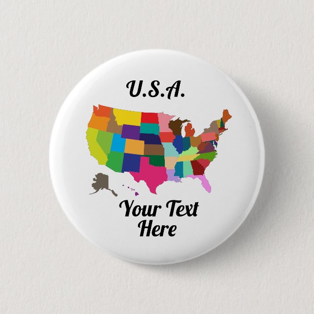 Bóton Redondo 5.08cm Botão redondo EUA (Frente)