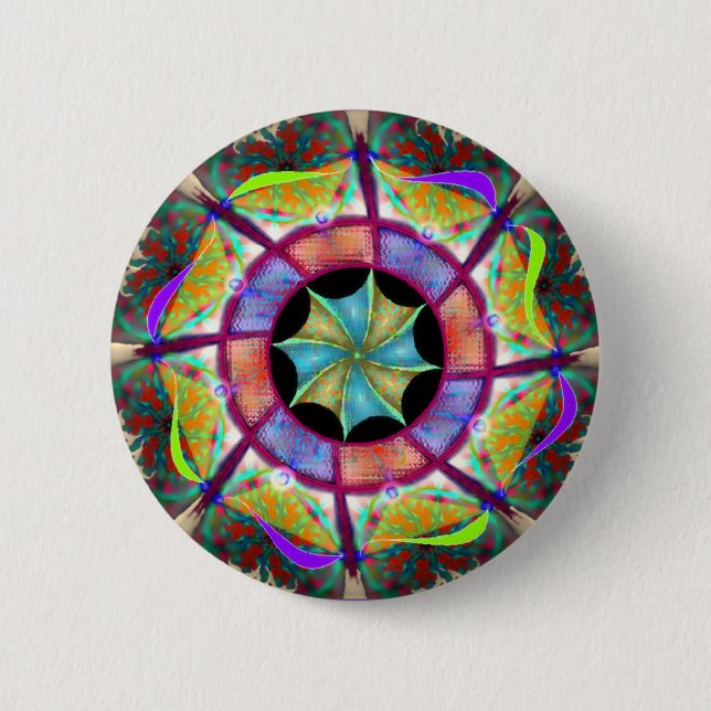 Bóton Redondo 5.08cm Botão redondo padrão de 2¼ polegadas (Frente)