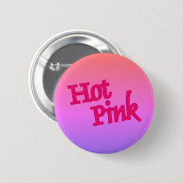 Bóton Redondo 5.08cm Botão redondo rosa quente inverso