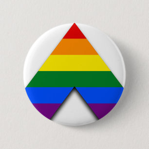 Bóton Redondo 5.08cm Botão reto do aliado de LGBT