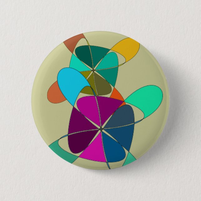 Bóton Redondo 5.08cm Botão retro maluco (Frente)