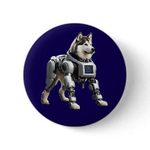 Botão Robô Malamute