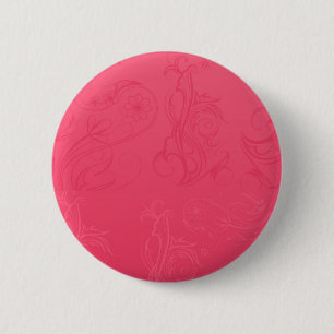 Bóton Redondo 5.08cm Botão Rosa abstrato