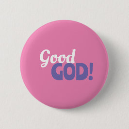 Bóton Redondo 5.08cm Botão Rosa de Deus
