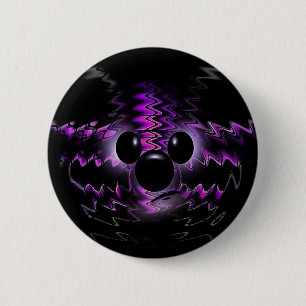 Bóton Redondo 5.08cm Botão roxo do urso