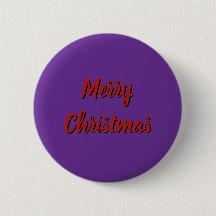Botão Roxo - Feliz Natal