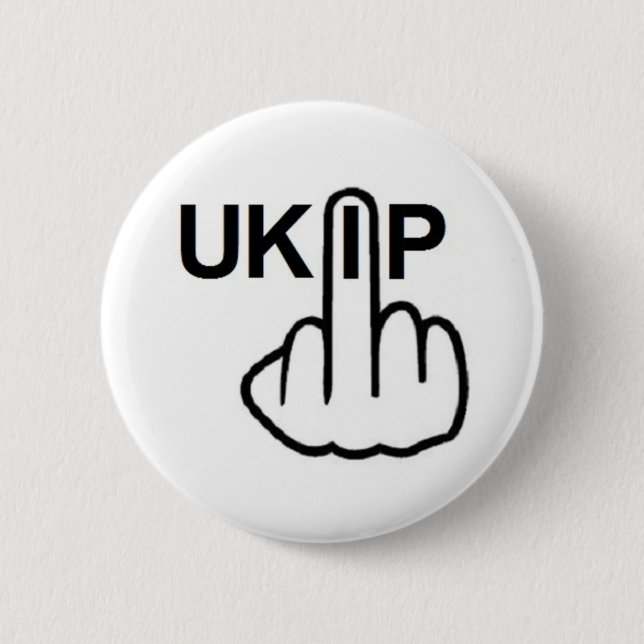Bóton Redondo 5.08cm Botão Sacudir UKIP (Frente)