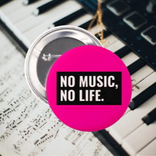 Bóton Redondo 5.08cm Botão Sem Música Sem Vida – Faça Alto