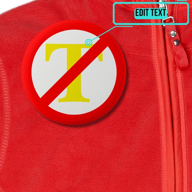 Bóton Redondo 5.08cm Botão Símbolo Anti-Trump (Please enjoy our design and see the others in the collection.)