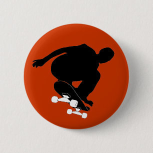 Bóton Redondo 5.08cm botão skateboarding