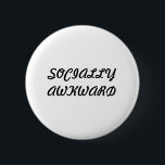 Bóton Redondo 5.08cm botão social inábil da parte traseira do pino<br><div class="desc">botão social inábil escrito em corajoso preto na cor.</div>