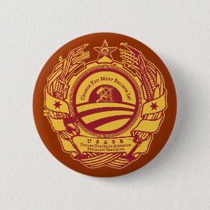 Bóton Redondo 5.08cm Botão soviético americano oficial das república