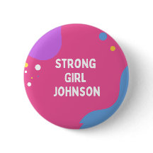Botão Strong Girl Johnson