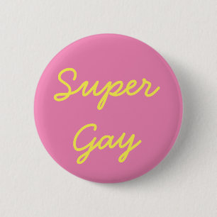 Bóton Redondo 5.08cm Botão super do orgulho gay