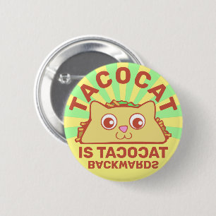 Bóton Redondo 5.08cm Botão Tacocat Retro Carnaval Pinback