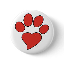 Botão TDU Paw - Redondo