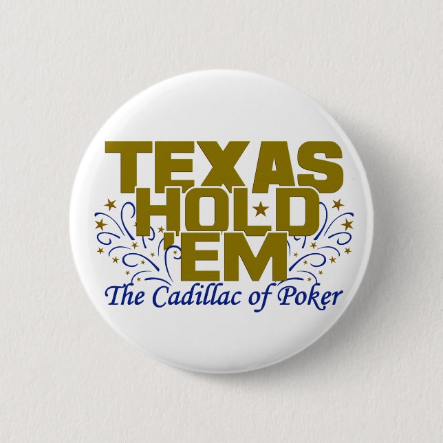 Bóton Redondo 5.08cm Botão Texas hold 'Em (Frente)